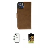 MARSİLYAN™- iPhone 14 Kılıf Siluet Işık Serisi - Siyah Buffer Cam Ekran Koruyucu + Shine Kamera Lens - YL