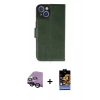 MARSİLYAN™- iPhone 14 Kılıf Siluet Işık Serisi - Siyah Buffer Hayalet Cam Ekran Koruyucu + Raze Metal Kamera Lens - SH