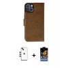 MARSİLYAN™- iPhone 14 Kılıf Siluet Işık Serisi - Siyah Buffer Hayalet Cam Ekran Koruyucu + Shine Kamera Lens - YL
