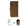 MARSİLYAN™- iPhone 14 Kılıf Siluet Işık Serisi - Siyah Buffer Hayalet Cam Ekran Koruyucu + Shine Kamera Lens - SH