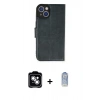 MARSİLYAN™- iPhone 14 Kılıf Siluet Işık Serisi - Siyah Joko Magic 5D Cam + PVD Metal Kamera Lens - GS