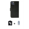 MARSİLYAN™- iPhone 14 Kılıf Siluet Işık Serisi - Siyah Joko Magic 5D Cam + PVD Metal Kamera Lens - GS