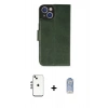 MARSİLYAN™- iPhone 14 Kılıf Siluet Işık Serisi - Siyah Joko Magic 5D Cam + Gümüş Shine Kamera Lens