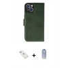 MARSİLYAN™- iPhone 14 Kılıf Siluet Işık Serisi - Siyah Joko Magic 5D Cam + Diamond Kamera Lens - KI