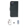 MARSİLYAN™- iPhone 14 Kılıf Siluet Işık Serisi - Siyah Joko Magic 5D Cam + Shine Kamera Lens - KI