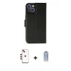 MARSİLYAN™- iPhone 14 Kılıf Siluet Işık Serisi - Siyah Joko Magic 5D Cam + Shine Kamera Lens - KI