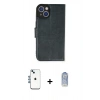 MARSİLYAN™- iPhone 14 Kılıf Siluet Işık Serisi - Siyah Joko Magic 5D Cam + Shine Kamera Lens - MI