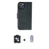 MARSİLYAN™- iPhone 14 Kılıf Siluet Işık Serisi - Siyah Joko Magic 5D Cam + PVD Metal Kamera Lens - SH