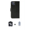 MARSİLYAN™- iPhone 14 Kılıf Siluet Işık Serisi - Siyah Joko Magic 5D Cam + PVD Metal Kamera Lens - SH
