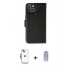 MARSİLYAN™- iPhone 14 Kılıf Siluet Işık Serisi - Siyah Joko Magic 5D Cam + Shine Kamera Lens - GD