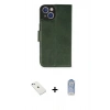 MARSİLYAN™- iPhone 14 Kılıf Siluet Işık Serisi - Siyah Joko Magic 5D Cam + Sierra Blue Diamond Kamera Lens