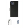 MARSİLYAN™- iPhone 14 Kılıf Siluet Işık Serisi - Siyah Joko Magic 5D Cam + Shine Kamera Lens - SH