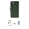 MARSİLYAN™- iPhone 14 Kılıf Siluet Işık Serisi - Siyah Joko Magic 5D Cam + Shine Kamera Lens - SH