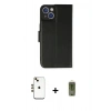 MARSİLYAN™- iPhone 14 Kılıf Siluet Işık Serisi - Siyah Joko Magic 5D Hayalet Cam + Shine Kamera Lens - GD