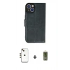 MARSİLYAN™- iPhone 14 Kılıf Siluet Işık Serisi - Siyah Joko Magic 5D Hayalet Cam + Shine Kamera Lens - GD