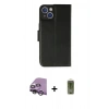 MARSİLYAN™- iPhone 14 Kılıf Siluet Işık Serisi - Siyah Joko Magic 5D Hayalet Cam + Raze Metal Kamera Lens - GS