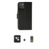MARSİLYAN™- iPhone 14 Kılıf Siluet Işık Serisi - Siyah Joko Magic 5D Hayalet Cam + PVD Metal Kamera Lens - PE