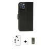 MARSİLYAN™- iPhone 14 Kılıf Siluet Işık Serisi - Siyah Joko Magic 5D Hayalet Cam + Shine Kamera Lens - YL
