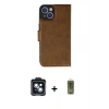MARSİLYAN™- iPhone 14 Kılıf Siluet Işık Serisi - Siyah Joko Magic 5D Hayalet Cam + PVD Metal Kamera Lens - SH