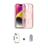 MARSİLYAN™- iPhone 14 Kılıf Siluet Minimal Prime - Siyah Joko Magic 5D Cam + Shine Kamera Lens - GD