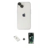 MARSİLYAN™- iPhone 14 Kılıf Ufuk Minimal Özel Seri - Şeffaf 360 Full Body Arka Koruyucu + Diamond Kamera Lens - SABE