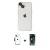 MARSİLYAN™- iPhone 14 Kılıf Ufuk Minimal Özel Seri - Şeffaf 360 Full Body Arka Koruyucu + Shine Kamera Lens - SH
