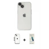 MARSİLYAN™- iPhone 14 Kılıf Ufuk Minimal Özel Seri - Şeffaf Pasifik Cam Ekran Koruyucu + Shine Kamera Lens - GI
