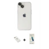 MARSİLYAN™- iPhone 14 Kılıf Ufuk Minimal Özel Seri - Şeffaf Pasifik Cam Ekran Koruyucu + Diamond Kamera Lens - PE