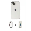MARSİLYAN™- iPhone 14 Kılıf Ufuk Minimal Özel Seri - Şeffaf Pasifik Cam Ekran Koruyucu + Shine Kamera Lens - KI