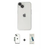 MARSİLYAN™- iPhone 14 Kılıf Ufuk Minimal Özel Seri - Şeffaf Pasifik Cam Ekran Koruyucu + Shine Kamera Lens - YL
