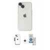 MARSİLYAN™- iPhone 14 Kılıf Ufuk Minimal Özel Seri - Şeffaf Royal Nano Ekran Koruyucu + Shine Kamera Lens - SH