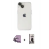 MARSİLYAN™- iPhone 14 Kılıf Ufuk Minimal Özel Seri - Siyah Bilvis Hayalet Cam Ekran Koruyucu + Raze Metal Kamera Lens - MR
