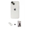 MARSİLYAN™- iPhone 14 Kılıf Ufuk Minimal Özel Seri - Siyah Bilvis Hayalet Cam Ekran Koruyucu + Diamond Kamera Lens - SABE