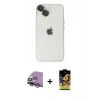 MARSİLYAN™- iPhone 14 Kılıf Ufuk Minimal Özel Seri - Siyah Buffer Cam Ekran Koruyucu + Raze Metal Kamera Lens - GS