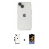 MARSİLYAN™- iPhone 14 Kılıf Ufuk Minimal Özel Seri - Siyah Buffer Hayalet Cam Ekran Koruyucu + Shine Kamera Lens - YL