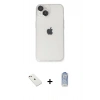 MARSİLYAN™- iPhone 14 Kılıf Ufuk Minimal Özel Seri - Siyah Joko Magic 5D Cam + Diamond Kamera Lens - PE