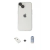 MARSİLYAN™- iPhone 14 Kılıf Ufuk Minimal Özel Seri - Siyah Joko Magic 5D Cam + Diamond Kamera Lens - PE