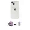 MARSİLYAN™- iPhone 14 Kılıf Ufuk Minimal Özel Seri - Siyah Joko Magic 5D Cam + Raze Metal Kamera Lens - SH