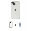MARSİLYAN™- iPhone 14 Kılıf Ufuk Minimal Özel Seri - Siyah Joko Magic 5D Cam + Shine Kamera Lens - GS