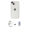 MARSİLYAN™- iPhone 14 Kılıf Ufuk Minimal Özel Seri - Siyah Joko Magic 5D Cam + Shine Kamera Lens - YL