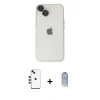 MARSİLYAN™- iPhone 14 Kılıf Ufuk Minimal Özel Seri - Siyah Joko Magic 5D Cam + Shine Kamera Lens - YL