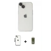 MARSİLYAN™- iPhone 14 Kılıf Ufuk Minimal Özel Seri - Siyah Joko Magic 5D Hayalet Cam + Shine Kamera Lens - GS