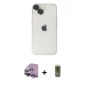 MARSİLYAN™- iPhone 14 Kılıf Ufuk Minimal Özel Seri - Siyah Joko Magic 5D Hayalet Cam + Raze Metal Kamera Lens - MR