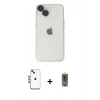 MARSİLYAN™- iPhone 14 Kılıf Ufuk Minimal Özel Seri - Siyah Joko Magic 5D Hayalet Cam + Shine Kamera Lens - MI