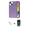 MARSİLYAN™- iPhone 14 Kılıf Ufuk Serisi - Şeffaf 360 Full Body Arka Koruyucu + Diamond Kamera Lens - SABE