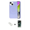 MARSİLYAN™- iPhone 14 Kılıf Ufuk Serisi - Şeffaf 360 Full Body Arka Koruyucu + Diamond Kamera Lens - SABE