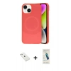 MARSİLYAN™- iPhone 14 Kılıf Ufuk Serisi - Şeffaf Pasifik Cam Ekran Koruyucu + Diamond Kamera Lens - PE