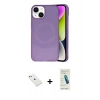 MARSİLYAN™- iPhone 14 Kılıf Ufuk Serisi - Şeffaf Pasifik Cam Ekran Koruyucu + Diamond Kamera Lens - PE
