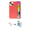 MARSİLYAN™- iPhone 14 Kılıf Ufuk Serisi - Şeffaf Royal Nano Ekran Koruyucu + Diamond Kamera Lens - YL