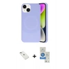 MARSİLYAN™- iPhone 14 Kılıf Ufuk Serisi - Şeffaf Royal Nano Ekran Koruyucu + Diamond Kamera Lens - YL